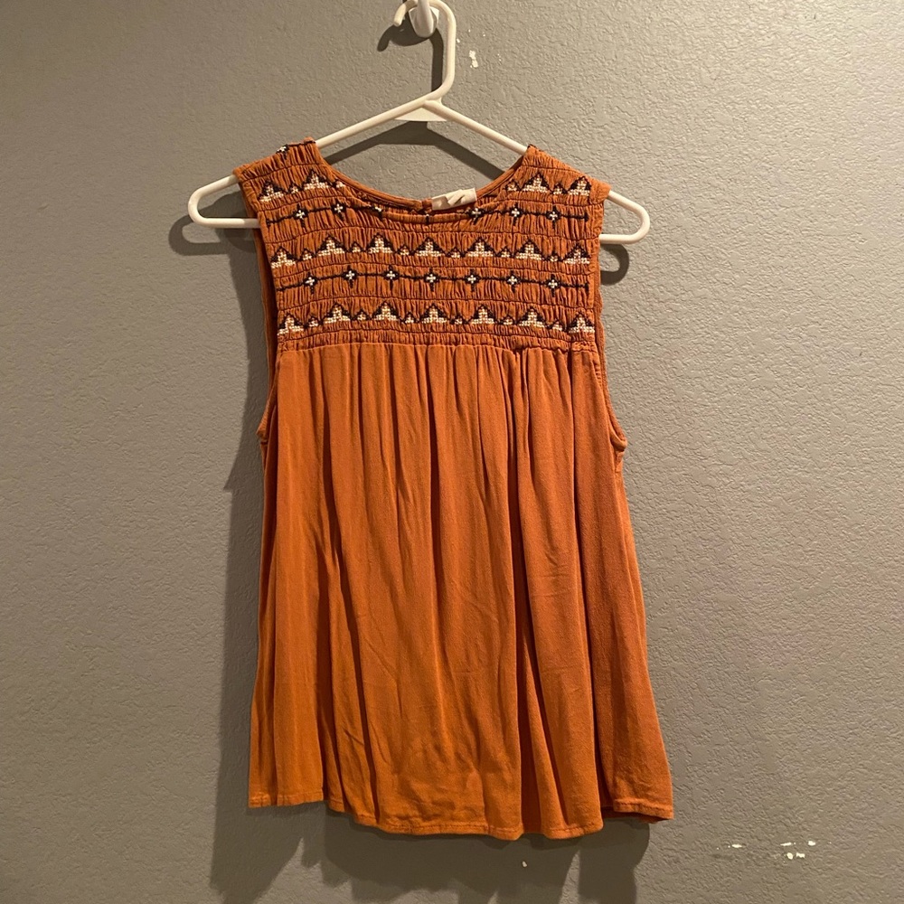 Ana orange tank top